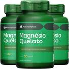 KIT 3X Magnésio Quelato 30 Cápsulas - Macrophytus