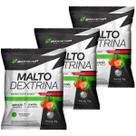 Kit 3X Malto Dextrin - 1000g Refil Morango Silvestre - BodyAction Kit 3X Malto Dextrin - 1000g Refil Morango Silvestre - BodyAction