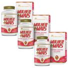 Kit 3x Mulher +Mais (Prímula, Linhaça, Borragem + Vit Adek) 60 Cápsulas Flora Nativa