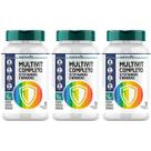 Kit 3X Multivit Completo 22 Vitaminas e Minerais Vegano - 60 Comprimidos - Nutralin