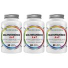 Kit 3x Multivitamínico De A Z Minerais 60 Cápsulas Flora Nativa Kit 3x Multivitamínico De A Z Minerais 60 Cápsulas Flora Nativa