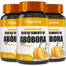 Kit 3x Óleo De Abóbora Extraído A Frio + Vitamina E 60 Cápsulas - FitoPrime