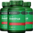 KIT 3X Óleo de Avestruz 780mg (Ômega 3, 6, 7 e 9) 60 cápsulas - Macrophytus