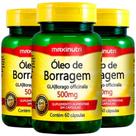 KIT 3X Óleo de Borragem 500mg 60 cápsulas - Maxinutri