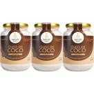 Kit 3X Óleo de Coco Extra Virgem de Polpa - 500ml - Santo Óleo