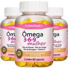 KIT 3X ômega 3,6,9 Mulher (Linhaça, Prímula e Borragem) + Vitamina E 60 cápsulas Maxinutri KIT 3X ômega 3,6,9 Mulher (Linhaça, Prímula e Borragem) + Vitamina E 60 cápsulas Maxinutri