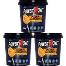 Kit 3X Pasta de Amendoim Integral - 500g - Power One
