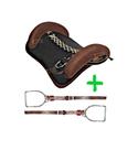 kit 3x peças montaria Sela Basto Cavalo Crioulo