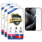 Kit 3x Película Vidro 3d Para iPhone 15 15 Plus 15 Pro Max
