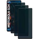Kit 3x Películas 3D de Vidro Privacidade para Motorola Moto G24