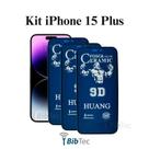 Kit 3x Películas de Cerâmica Fosca Privacidade para Iphone 15 Plus