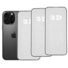 Kit 3x Películas de Vidro 3d Anti Impacto Para iPhone Todos Modelos