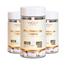 Kit 3x Picolinato De Cromo Suplemento Metabólico Vicky Wellness