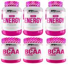 KIT - 3x Pink BCAA com Colágeno 250g + 3x Pink Energy 60 caps - BRN Foods