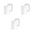 Kit 3x Placas Espelhos 4x2 Cega Branca Schneider Lunare Up S421207