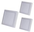 Kit 3x Plafon Led 18w Avant Sobrepor Quadrado Branco Frio Kit 3x Plafon Led 18w Avant Sobrepor Quadrado Branco Frio