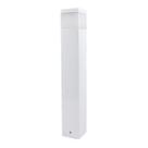 Kit 3x Poste luminária para jardim balizador 50cm E27 branco st222 Kit 3x Poste luminária para jardim balizador 50cm E27 branco st222
