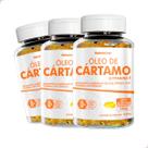Kit 3x Potes Óleo de Cartamo Suplemento Alimentar Natural Natunectar 180 Cápsulas Gelatinosas Moles