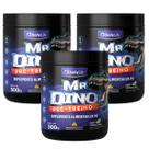 Kit 3x Pre Treino Mr Dino Suplemento em Po Arginina Taurina Tirosina Cafeina Pre-Workout 300g - Daily Life