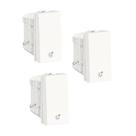 Kit 3x Pulsador Minuteria S70117604 Branco Orion Schneider