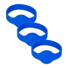 Kit 3x pulseira p/ controle de acesso rfid 125khz azul garen