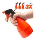 Kit 3x Pulverizador Manual Borrifador Bico Jato 500ml Jardim