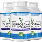 Kit 3X Quitosana com Psyllium 120 cápsulas