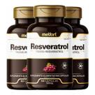Kit 3x Resveratrol (Trans-Resveratrol) 60 Capsulas 500mg Melfort