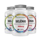 Kit 3x Selênio 300ug 60 Capsulas Flora Nativa