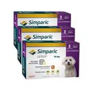 Kit 3x simparic antipulgas para Cães de 2,6 a 5Kg - 10mg - 3 comprimidos - Zoetis