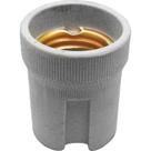 Kit 3x Soquete Lampada Bocal Porcelana Louça Plafon E-27