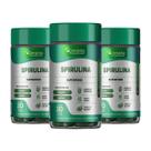 Kit 3x Spirulina Pura Premium, Rico em Proteínas, Vitaminas e Selênio, Vegana, Denavita