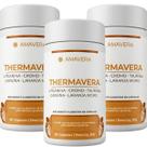 KIT 3x Termogênico Cafeína LTeanina Laranja Moro 60 Cápsulas Thermavera Amavera Energia e Foco