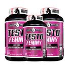 Kit 3x Testo Feminy 60 Cáps. Feminy Edition Snake Dragon Suplemento Natural