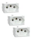 Kit 3x Tomada 2P+T 20A-250V Pb S401110 Lunare Up Schneider