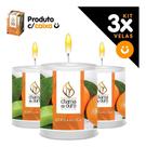 Kit 3x Vela Aromática Vela Perfumada 60g Bergamota Aromaterapia Relaxante
