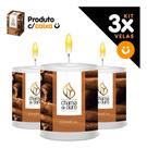 Kit 3x Vela Aromática Vela Perfumada 60g - Canela