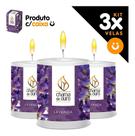 Kit 3x Vela Aromática Vela Perfumada 60g - Lavanda