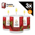 Kit 3x Vela Aromática Vela Perfumada 60g Morango Strawberry Decoração Casa