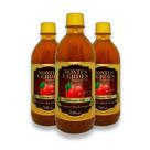 Kit 3x Vinagre de Maçã Natural Zero Açúcar 530ml Montes Verdes