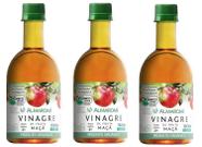 Kit 3x Vinagre De Maçã Orgânico 4% Acidez - 400ml - Almaromi
