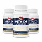 Kit 3x Vita D3 + Vitamina C + Zinco Vitafor 60 Cápsulas Kit 3x Vita D3 + Vitamina C + Zinco Vitafor 60 Cápsulas