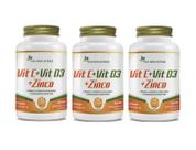 Kit 3x Vitamina C Vitamina D3 e Zinco 60 cápsulas Flora Nativa Kit 3x Vitamina C Vitamina D3 e Zinco 60 cápsulas Flora Nativa