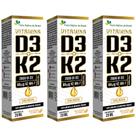 KIT 3X Vitamina D3 + k2 Sublingual em Gotas 20ml - Flora nativa Sabor:Laranja