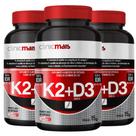 KIT 3X Vitamina k2 + Vitamina D3 30 cápsulas - Clinicmais