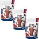 Kit 3X Whey Protein - 900g Refil Chocolate - NewNutrition