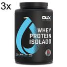 Kit 3X Whey Protein Isolado - 900g Coco - Dux Nutrition