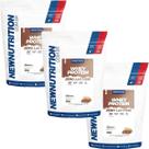 Kit 3X Whey Protein Zero Lactose - 900g Refil Amendoim - NewNutrition