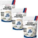 Kit 3X Whey Protein Zero Lactose - 900g Refil Baunilha - NewNutrition