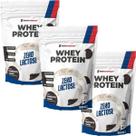 Kit 3X Whey Protein Zero Lactose - 900g Refil Cookies and Cream - NewNutrition Kit 3X Whey Protein Zero Lactose - 900g Refil Cookies and Cream - NewNutrition
